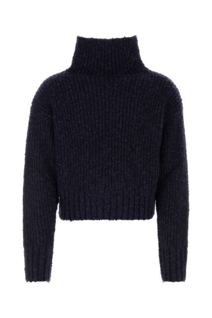 Midnight blue wool blend sweater