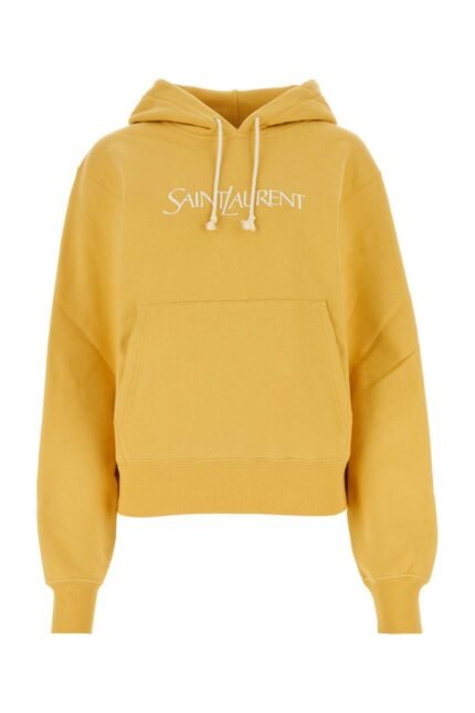 Yellow cotton oversize sweatshirt