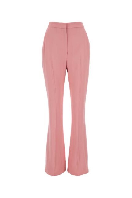 Pink crepe cigarette pant