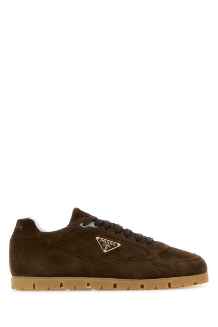 Brown suede Trail sneakers