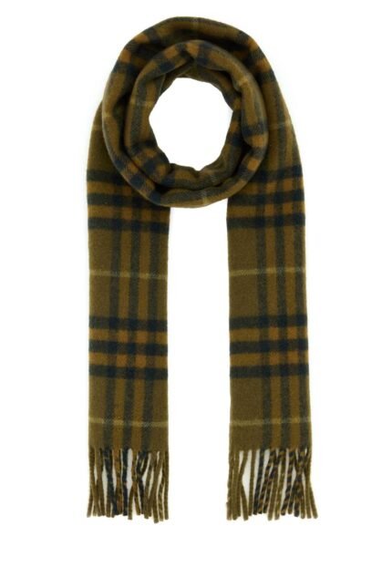 Embroidered cashmere scarf