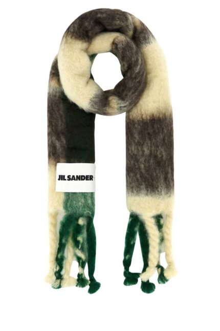 Multicolor mohair blend scarf