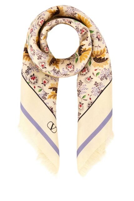 Printed silk foulard