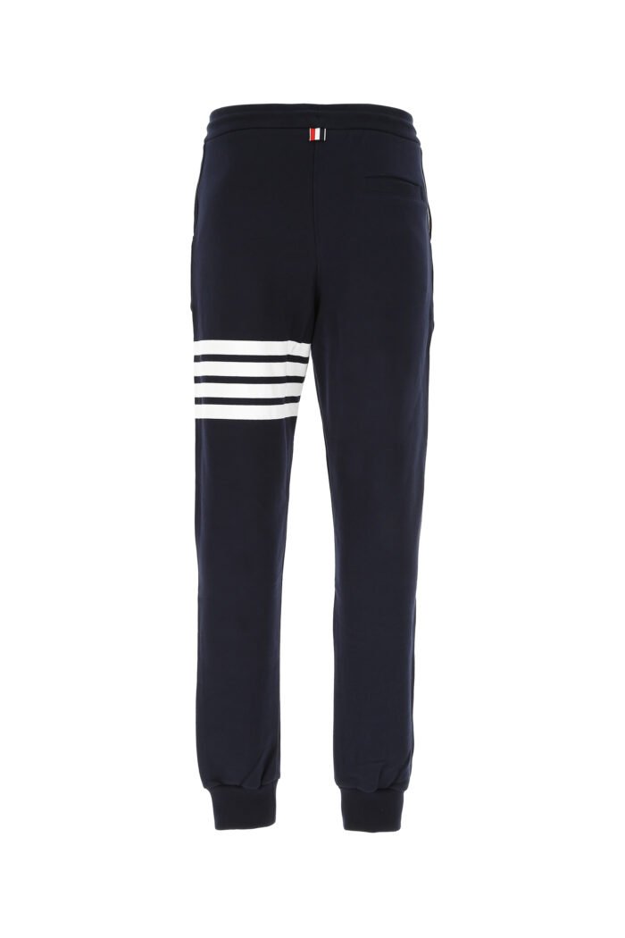 Navy blue cotton joggers - Image 2