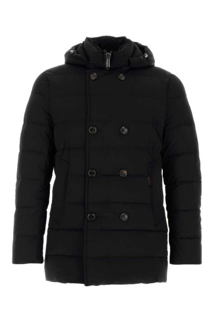 Black nylon blend Florio down jacket