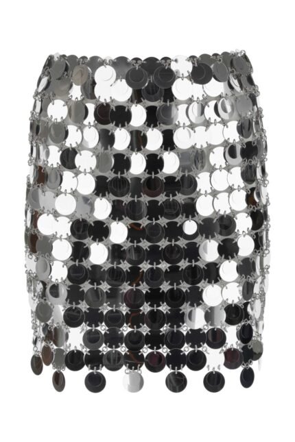 Silver maxi sequins mini skirt