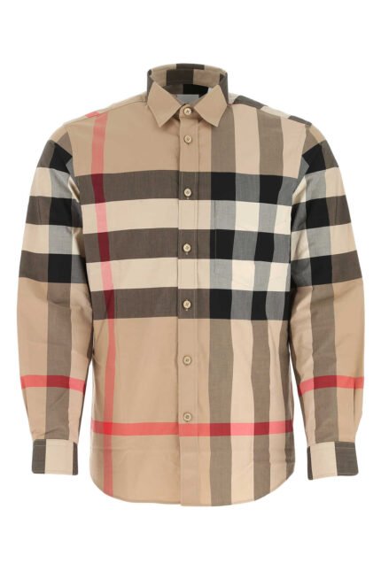 Printed poplin shirt