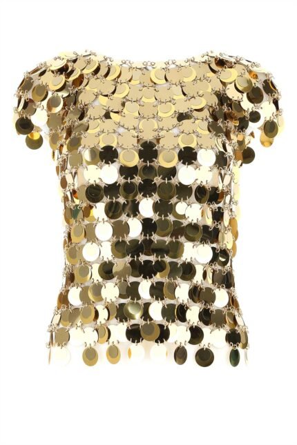 Gold sequins top