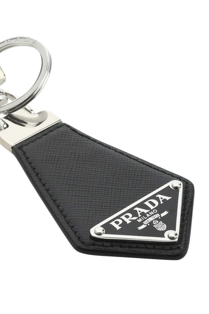 Black leather key ring - Image 3
