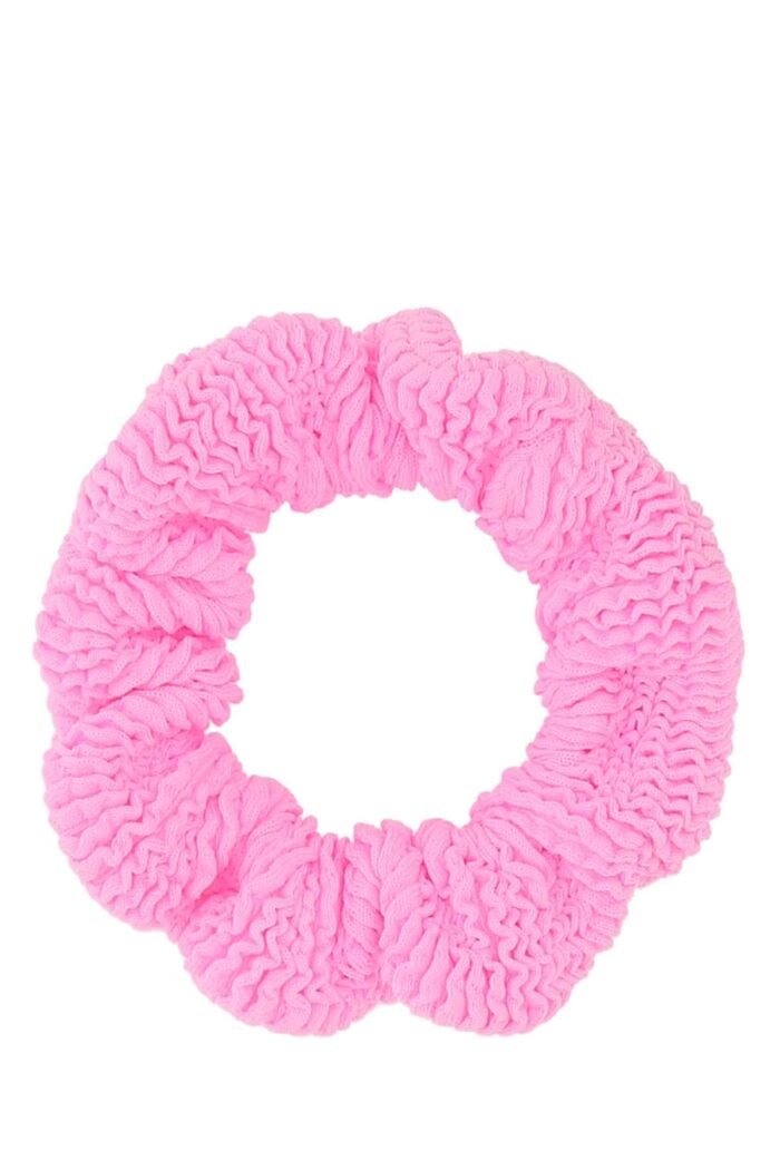Pink fabric scrunchie - Image 1