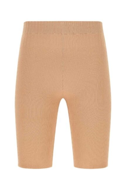 Skin pink stretch viscose blend leggings