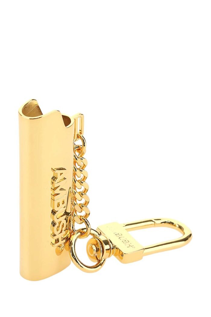 Gold metal lighter holder - Image 3