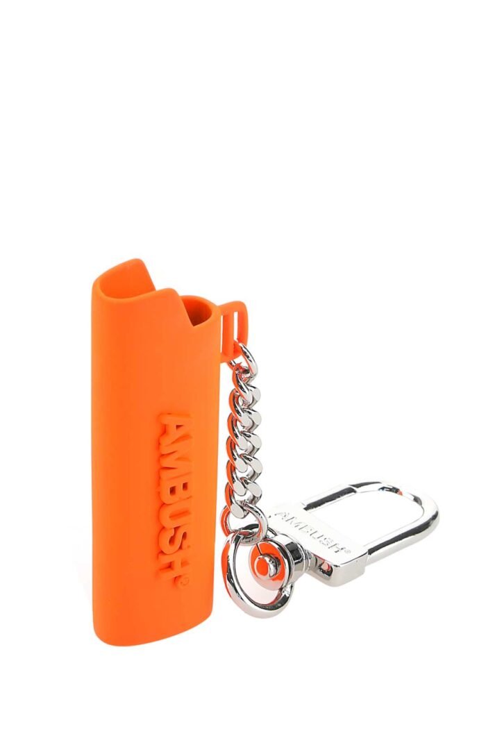 Orange metal lighter holder - Image 3