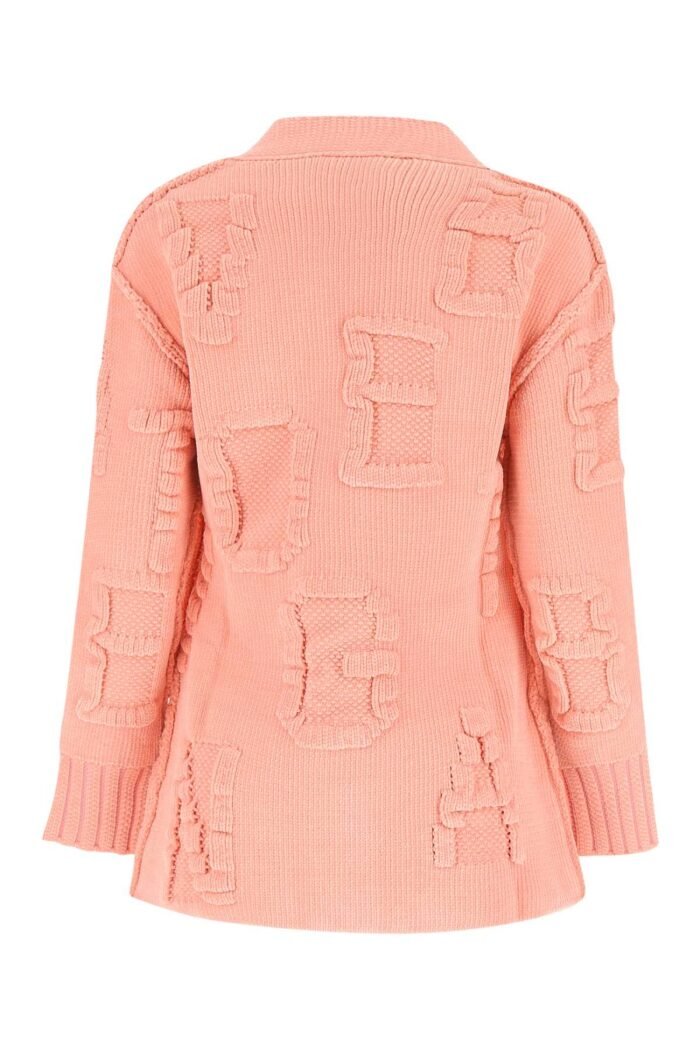 Pink chenille cardigan - Image 2