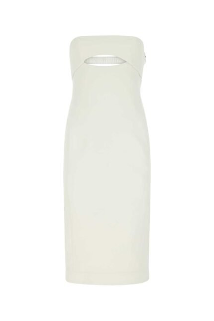 White viscose dress