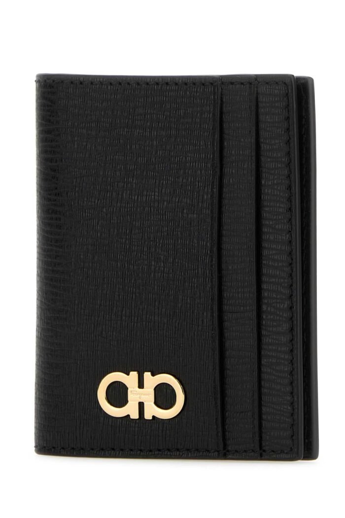 Black leather card holder - Image 2