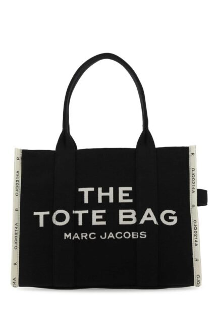 Black canvas The Tote shopping bag