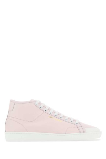 Pastel pink leather Court Classic sneakers
