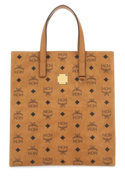 Printed canvas small Aren shopping bag