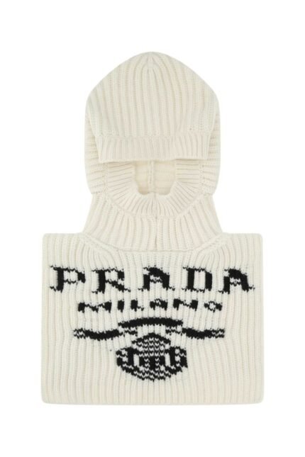 Ivory cashmere balaclava