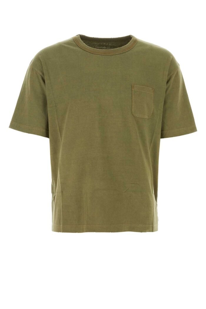 Olive green cotton Amplus t-shirt - Image 1