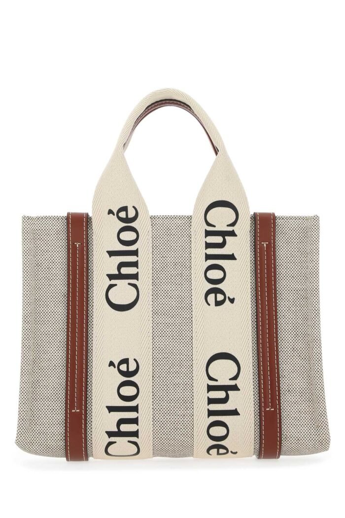 Multicolor fabric small Woody shopping bag - Image 1