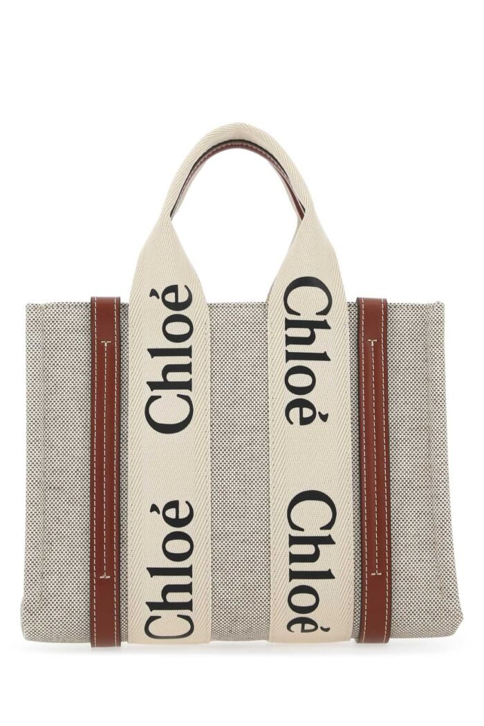 Multicolor fabric small Woody shopping bag - Image 3