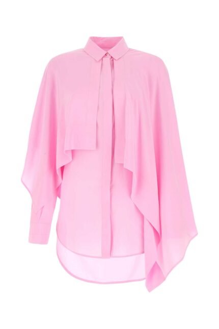 Pink silk blouse