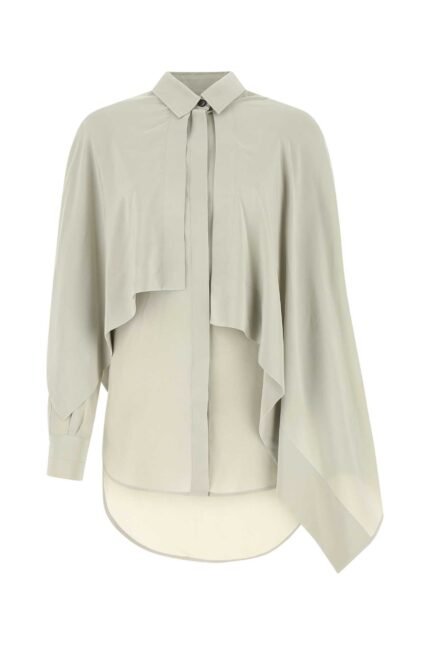 Light grey silk blouse