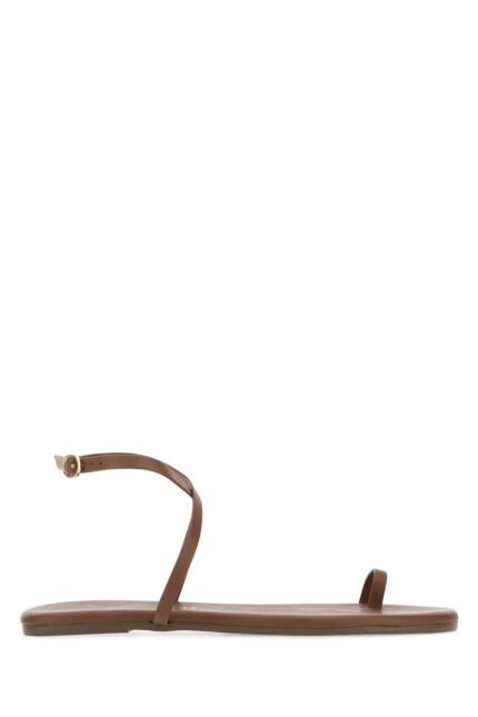 Chocolate leather Phoebe sandals