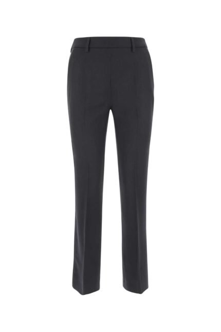 Midnight blue wool cigarette pant