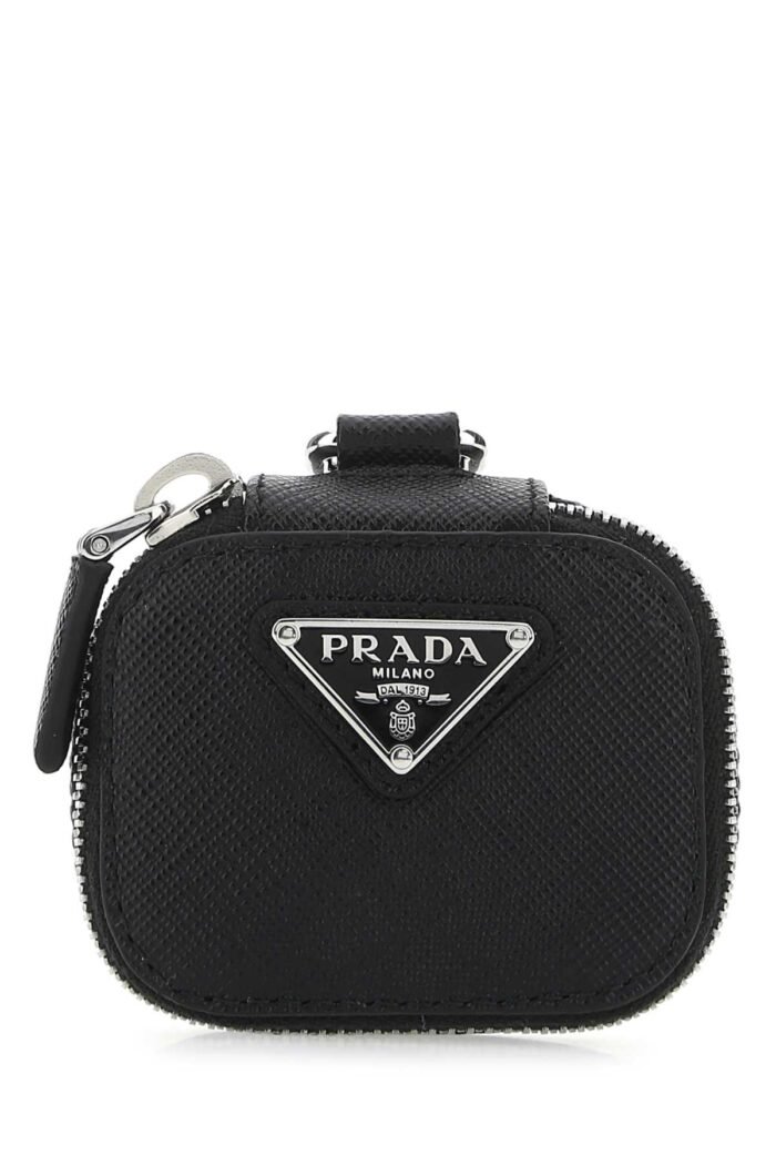 Black leather Air Pods case - Image 1