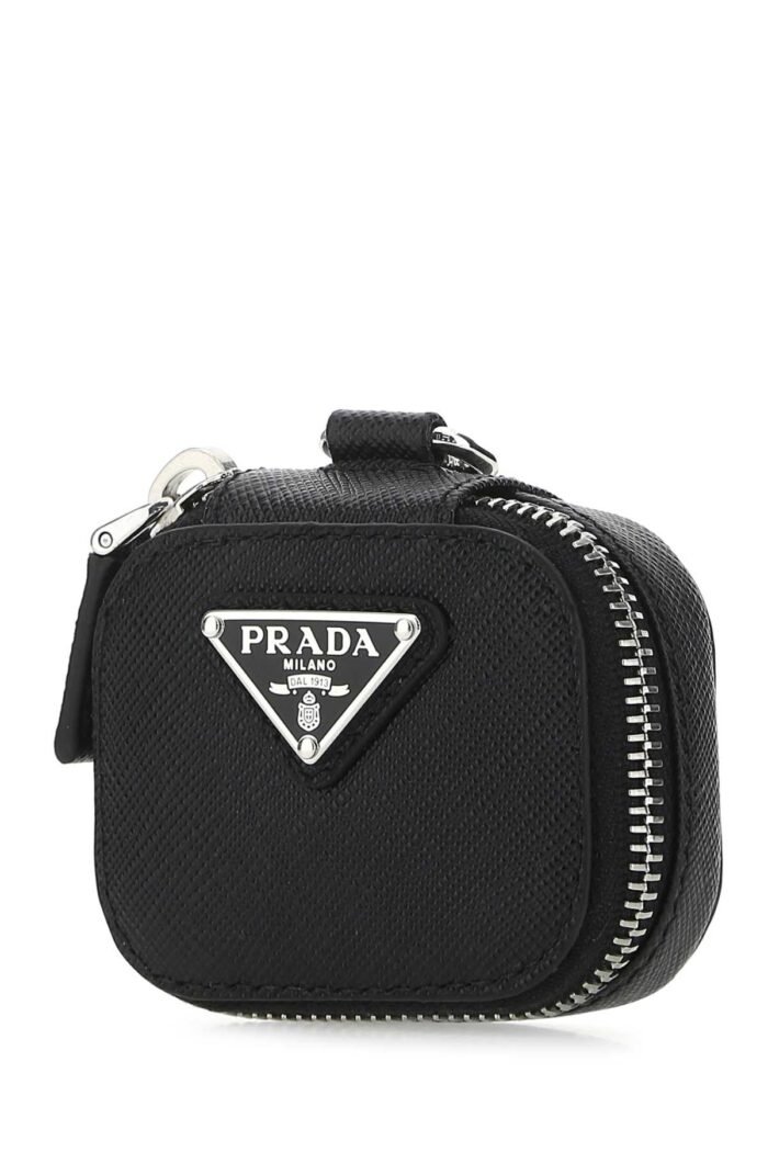 Black leather Air Pods case - Image 2