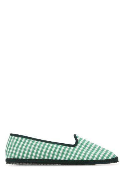 Printed canvas ballerinas