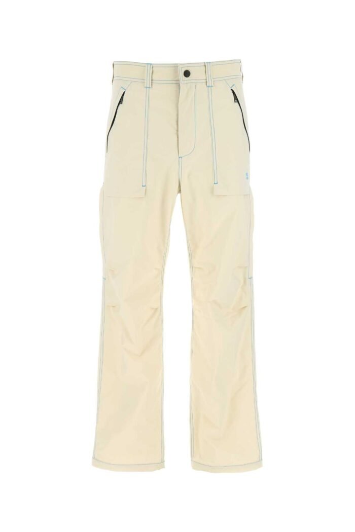 Ivory polyester cargo pant - Image 1