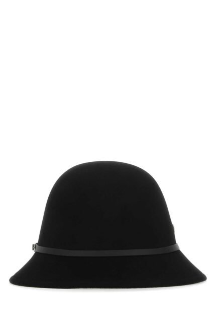 Black wool hat