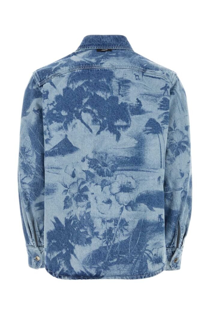 Printed denim shirt - Image 2