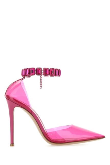 Fuchsia PVC pumps