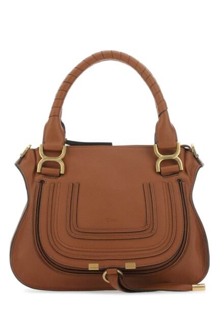 Brown leather small Marcie handbag