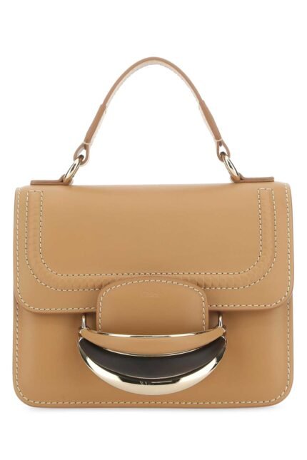 Camel leather small Kattie handbag