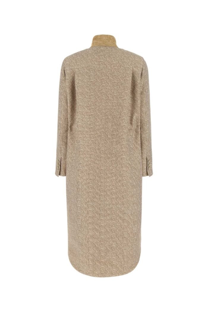Embroidered wool blend coat - Image 2