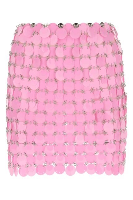 Pink maxi sequins mini skirt