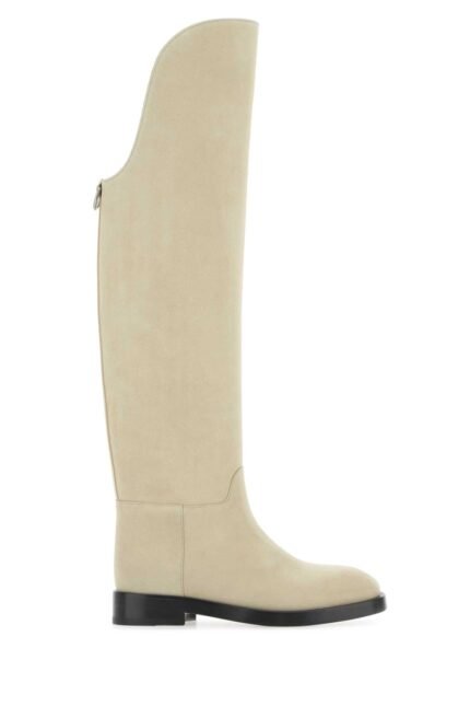 Sand suede Equestrian boots