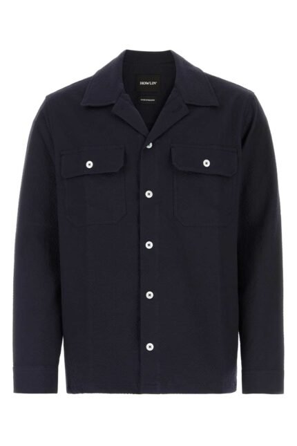 Navy blue stretch cotton Magic Work shirt
