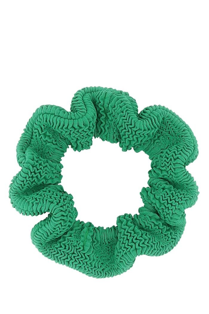 Grass green fabric scrunchie - Image 1