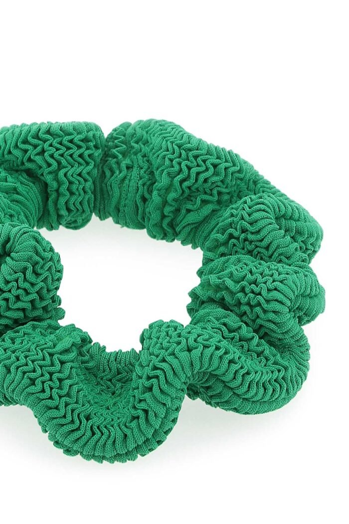 Grass green fabric scrunchie - Image 2