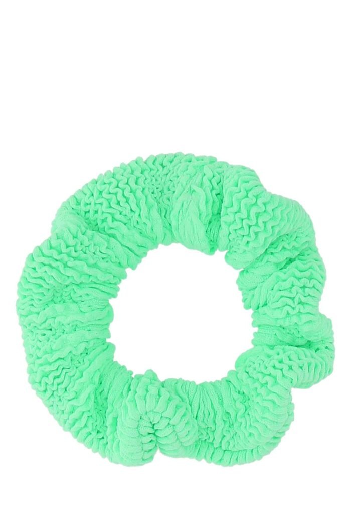 Green fabric scrunchie - Image 1