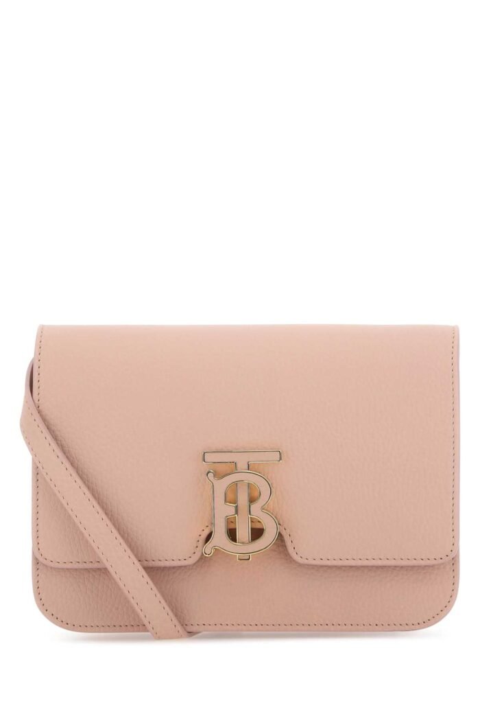 Pink leather small TB crossbody bag - Image 1