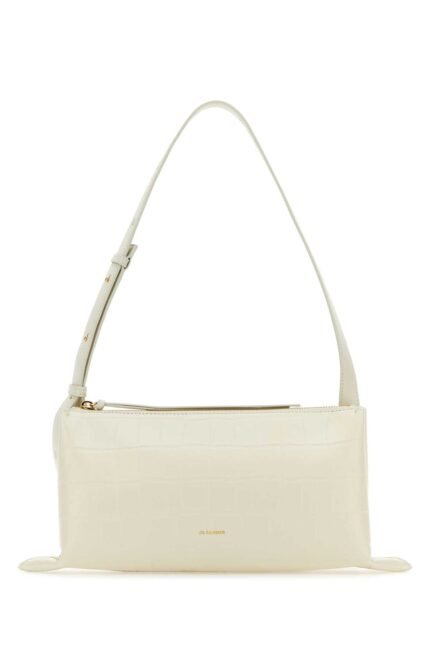 Ivory leather small Empire shoulder bag