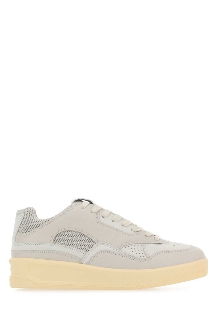 Grey canvas and rubber Basket sneakers - Image 1